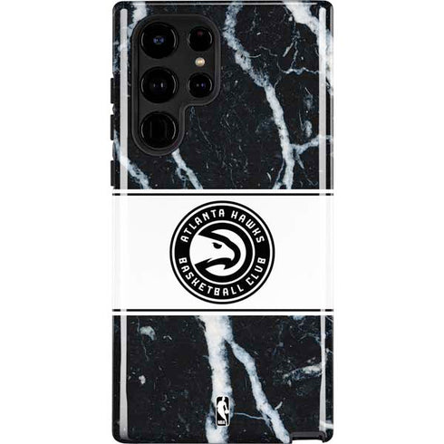NBA Atlanta Hawks Marble Galaxy S25 Ultra Impact Case
